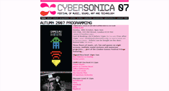Desktop Screenshot of 2007.cybersonica.org