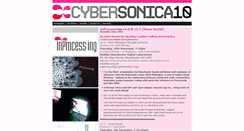 Desktop Screenshot of cybersonica.org