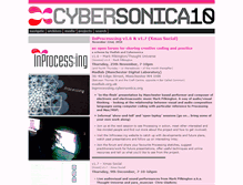 Tablet Screenshot of cybersonica.org